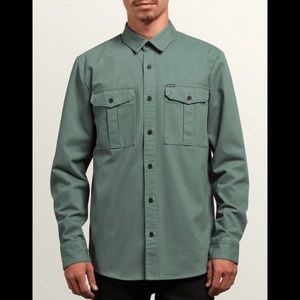 Volcom Huckster Pine Shirt Medium